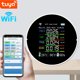 thumbnail image 2 of Tuya Wifi Medidor de del aire portátil 7 en 1 PM2.5 CO2 TVOC HCHO AQI Probador de temperatura y hum CACAGOO Comprobador de la calidad, 2 of 7