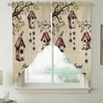 thumbnail image 2 of Sweet Home Swag Valances for Windows, Kitchen Window Curtains Over Sink, Western Stars Bird Houses Country Vintage Window Treatment Curtains for Living Room/Bedroom Curtains 2 Panel Sets 36"x45", 2 of 8