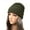 Army Green, variant on Beanie for Womens Knit Crochet Solid Color Simplicity Ribbed Versatile Outdoor Chunky Stretch Windproof Coldproof Thickened Soft Warm Winter Slouchy Hat Navy