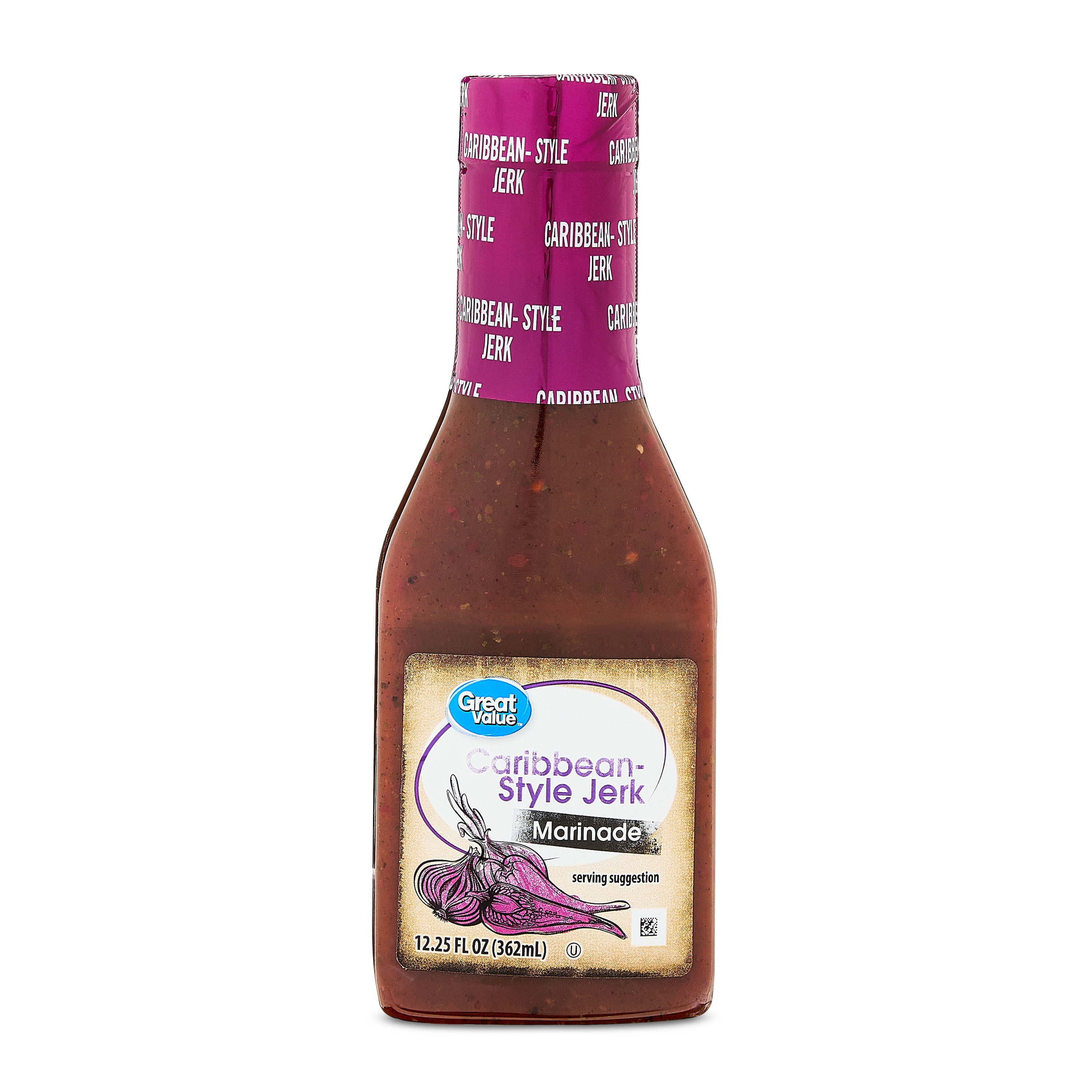 (6 pack) Great Value Caribbean-Style Jerk Marinade, 12.25 fl oz