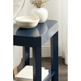 thumbnail image 3 of Kate and Laurel Talcott Modern Rectangle Wooden Side Table, 16 x 10 x 25, Navy Blue, Transitional Decorative Two-Tier End Table for Use as a Bedroom Nightstand or Living Room Accent, 3 of 8