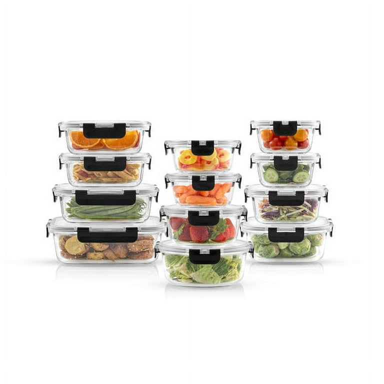  FineDine 24 Piece Glass Storage Containers with Lids