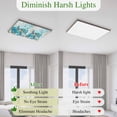 thumbnail image 6 of Fluorescent Light Covers 1 Pack 4x2 ft Teal Ocean Turtle Ceiling Light Covers Seaweed Coral Starfish Light Filters for Classroom, Office & Home, Drop Ceiling Light Covers, 6 of 8