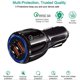 thumbnail image 3 of Cargador de coche Universal 35W Quick Charge 3.0 iPhone/Android Negro, 3 of 5