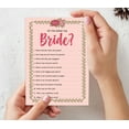 thumbnail image 7 of Inkdotpot 50-PackFloralHow Well Do You Know The Bride Bridal Shower Bachelorette PartyGameWho Know The Bride Best ActivityCards, 7 of 7
