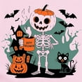 thumbnail image 2 of CafePress - Pumpkin Skeleton Drinking Coffee Shirt, Funny Hall - Baby Light Bodysuit, Size Newborn - 24 Months, 2 of 4