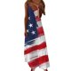 thumbnail image 2 of Vestido estampado de tirantes sin mangas de playa casual de verano para mujer Pompotops  qyievc1812, 2 of 5