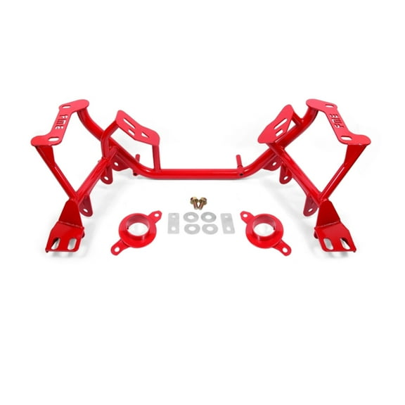BMR Suspension Ford Mustang K-Member Standard Version with Spring Perches - Red, Fits 1996-2004 Models