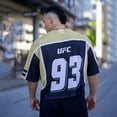 thumbnail image 5 of YOUNGLA Men's Jersey Shirts Mesh Graphic Tees V Neck Short Sleeve Streetwear T Shirt Summer Tops, 5 of 6