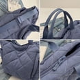 thumbnail image 3 of LHSHID Quilted Tote Bag Soft Trendy Puffer Tote Bag Light Winter Down Padding Designer Crossbody Bag Shoulder Handbags, 3 of 7