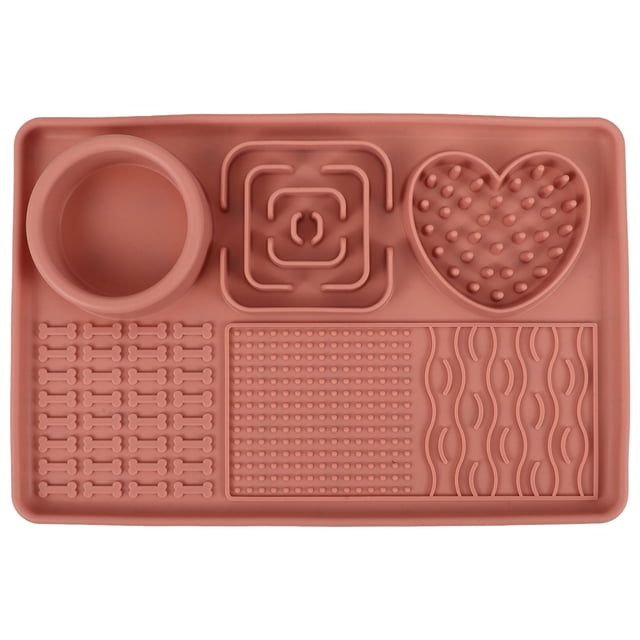 Miangastore Licking Mat Slow Feeder for Dogs and Cats Non-slip Lick Pad with Suction Cup