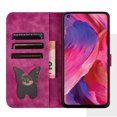 thumbnail image 3 of Compatible with OnePlus Nord N200 5G Embossed Butterfly Cat Wallet Case with Card Slots Kickstand Cover, 3 of 5
