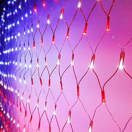 Details about   American US Flag 420 LED String Net Bright Light Festival Celebration Decoration
