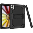 thumbnail image 6 of FIEWESEY Case for VORTEX T10/ T10M 10.1 inch Tablet Hybrid Shockproof Protective Kids Firendly Case Hard Shell Built in Kickstand Shoulder Strap for VORTEX T10/ T10M 10.1 inch Tablet (Black/Black), 6 of 7