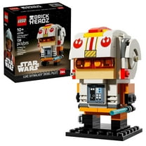LEGO Star Wars BrickHeadz Luke Skywalker (Rebel Pilot) 40795 – Buildable Figure from A New Hope with Lightsaber, Collectible Gift for Star Wars Fans, 138 Pieces