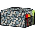 thumbnail image 3 of Dust Cover for Electric Slow Cookers Pot Appliance Covers Oval Kitchen Appliance Cover with Side Mesh Pocket and Handy Handle Easy to Clean and Storage, Dragonfly Flower, CZA64, 3 of 8