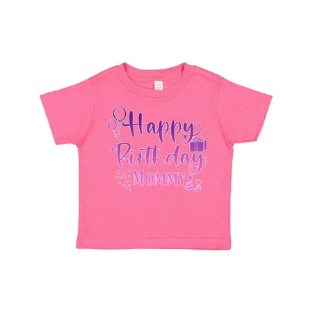

Inktastic Purple Happy Birthday Mommy Gift Toddler Boy or Toddler Girl T-Shirt