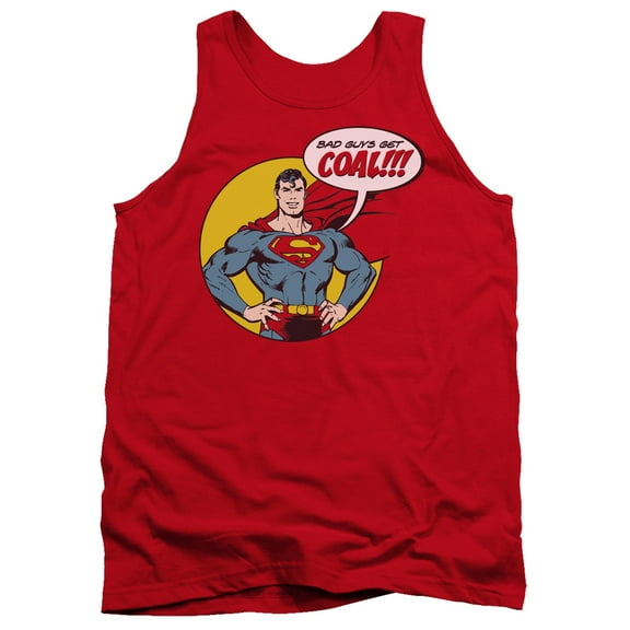 DC Comics Coal Adult Tank Top Red