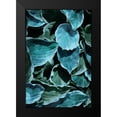 thumbnail image 2 of Villa, Milli 17x24 Black Modern Framed Museum Art Print Titled - TealMuli Leaves, 2 of 5