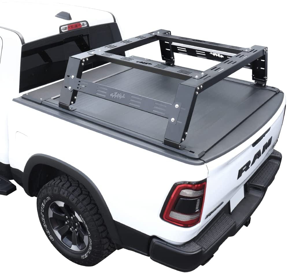 Syneticusa Automatic Retract Tonneau Cover With Rack Kit Fits 2019-2022 ...