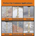 thumbnail image 3 of Multi-material Drill Bit Set With Dual Groove Carbide Tip For Tile, Concrete, Brick, Glass, Plastic, Wood, Metal - Silver - you, 3 of 4