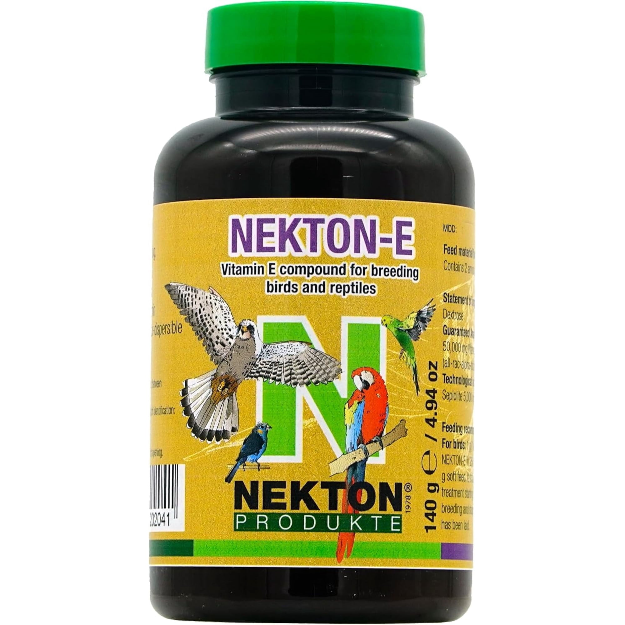 NEKTON-E Vitamin E Supplement for Birds, 140gm (4.94oz)