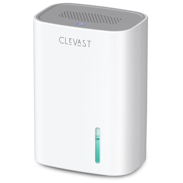 CLEVAST Deshumidificador pequeño para el hogar, mini deshumidificador silencioso de 30 oz para dormi