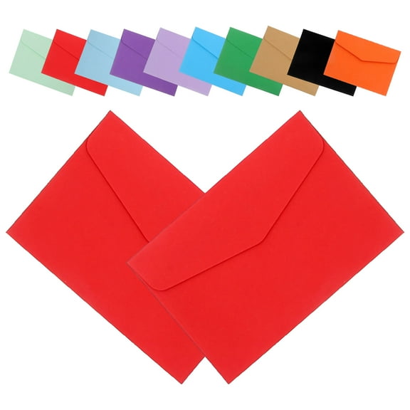 Raindrops 60Pcs Card Envelopes Assorted Color Rectangular Paper for present Cards and Jewelry