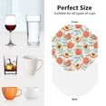 thumbnail image 6 of Kdxio Peach Funny Coasters,4 Pcs Leather Coasters,Housewarming Gifts,Protect Furniture from Water Marks Scratch and Damage, 6 of 6
