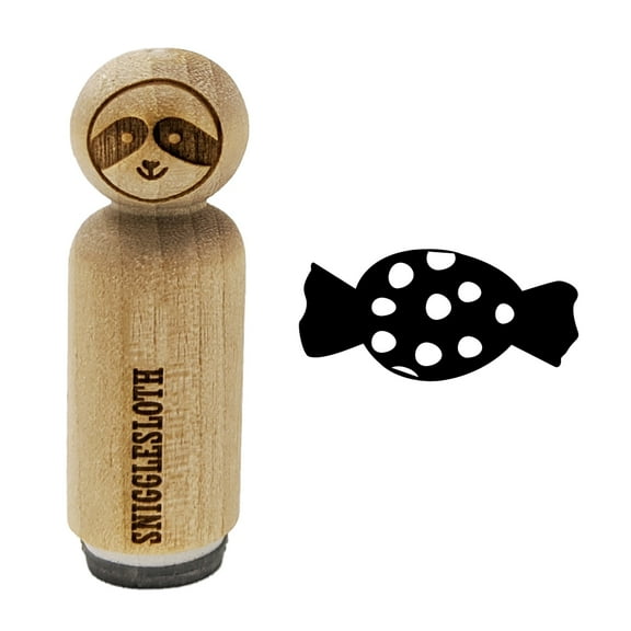 Polka Dot Candy Rubber Stamp for Scrapbooking Crafting Stamping - Mini 1/2 Inch