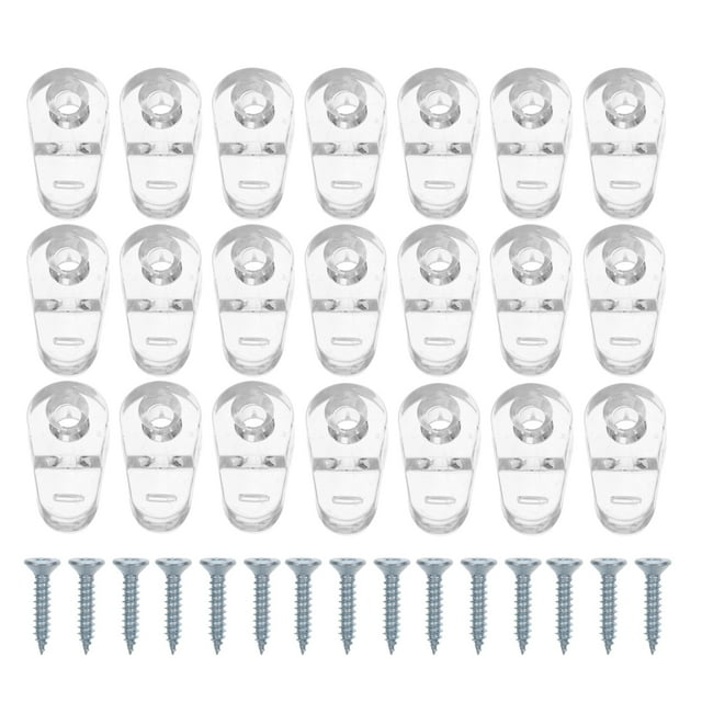 30 Pcs Clips de Retenue en Verre Clips de Verre pour Porte d'Armoire Clips de Retenue en Verre pour Porte d'Armoire Pinces pour Miroir Clips de Verre pour Miroir