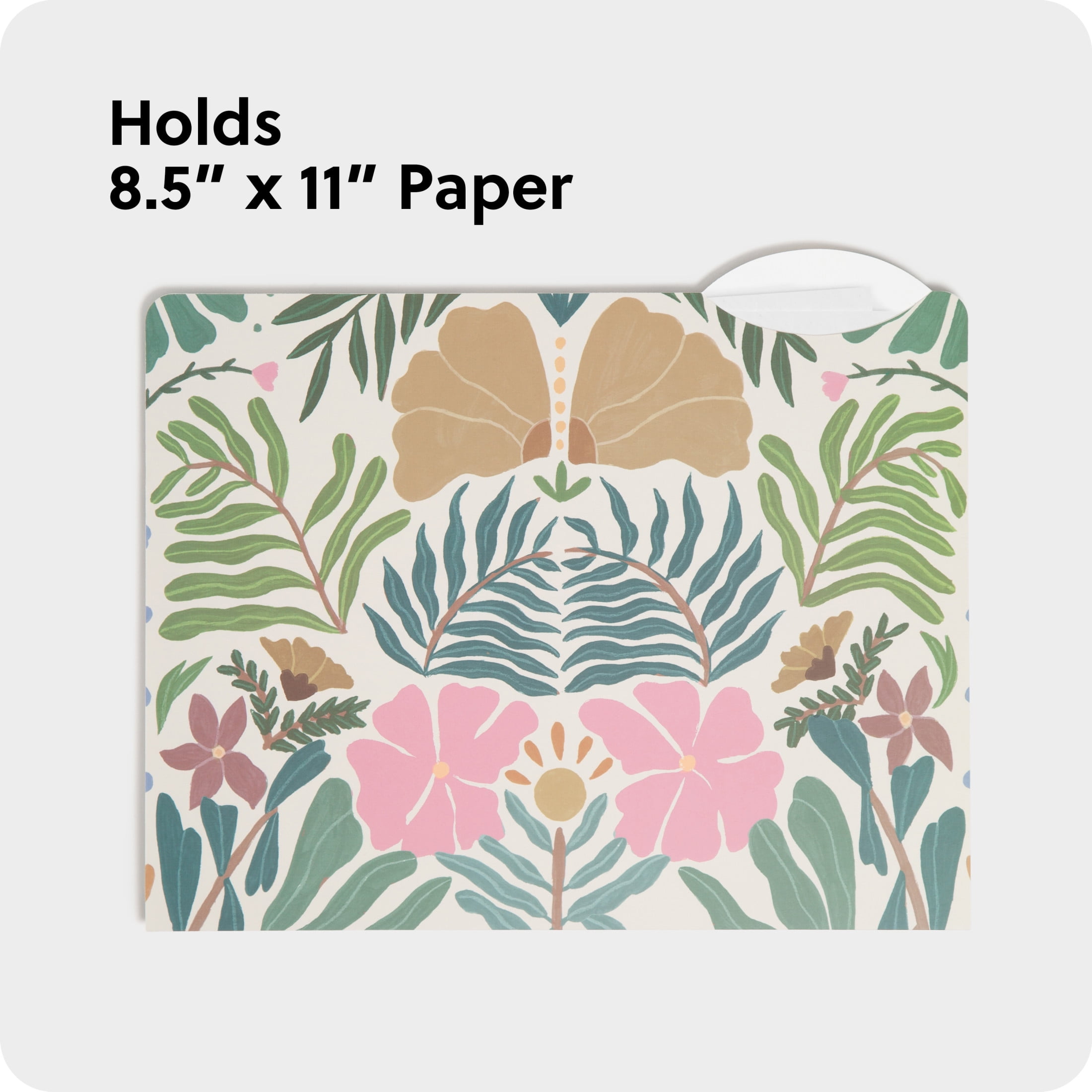 (2 pack) U Brands Fashion File Folders, Set of 9, Folklore Fauna, 1/3-Cut Tabs, Letter Size
