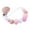Pink, variant on Bueautybox Pacifier Clip Silicone Teething Beads Holder Teether Clips for Baby Boys or Girls Lovely Beads Silicone Wood Baby Infant Teether Toy Pacifier Clip Chain Holder