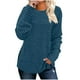 thumbnail image 2 of HongQid Long Sleeve Shirts for Women Tunic Trendy Casual Round Neck Tops Lightweight Sweaters, 2 of 7