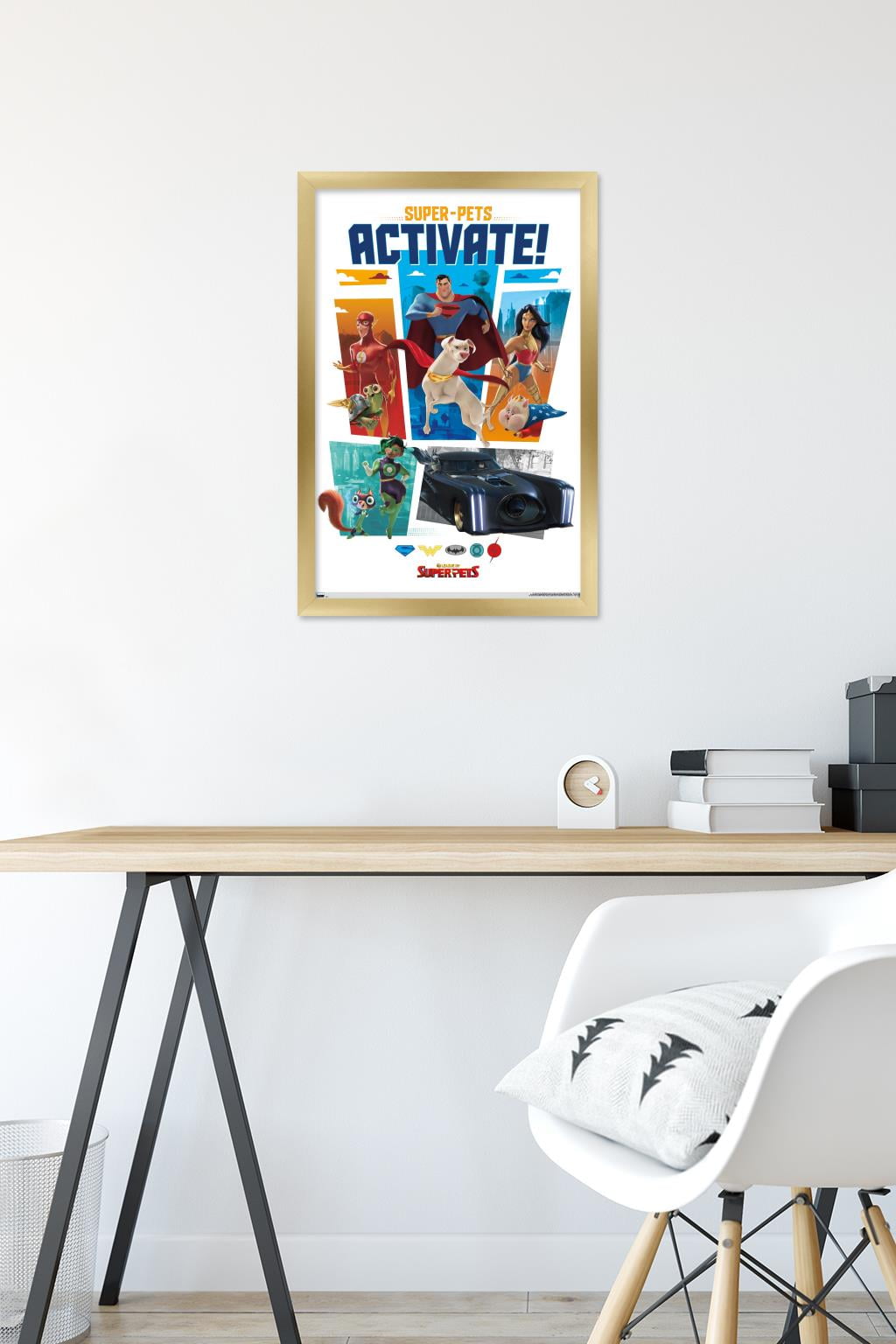 DC League of Super-Pets - Heroes Wall Poster, 14.725" x 22.375" Framed