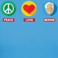 thumbnail image 3 of CafePress - Peace Love Bernie T Shirt - Women's Traditional Fit Dark T-Shirt, 3 of 4