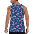 thumbnail image 6 of Rocae Plants And Flamingos for Men's Workout Tank Top Men's Running Tank Top Dry Fit Athletic Workout Tank TopsLarge, 6 of 9