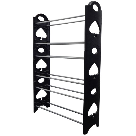 Rack de Zapatos de Lujo 20 Pares Negro Aquila RA0363