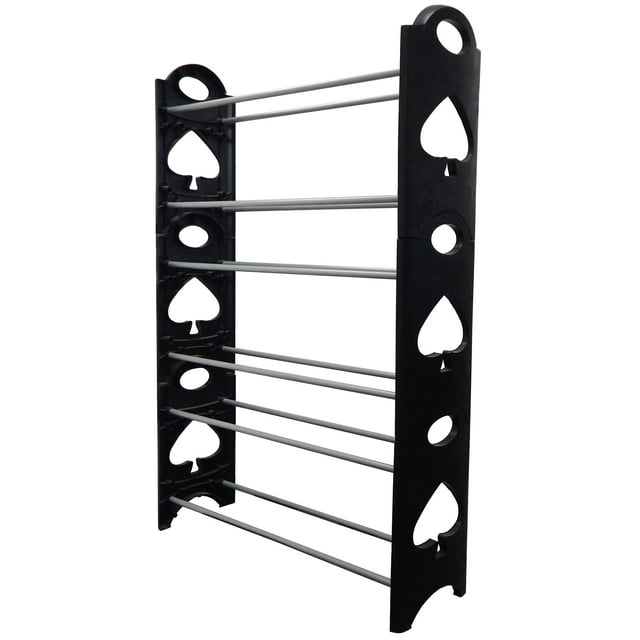 Rack de Zapatos de Lujo 20 Pares Negro Aquila RA0363