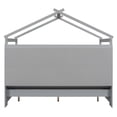 thumbnail image 6 of Full Size Wood House Daybed Bed with Storage Shelves and 2 Drawers, Wood Slats Support, Platform Bed, No Box Spring Needed, Easy Assembly(Gray, Full), 6 of 10