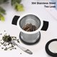 thumbnail image 4 of Straiador de té de acero inoxidable Filtro de malla Tintador Reutilizable Colador Escurridor Skimmer Infusor extraíble para café Hierba Spice Rojo Noticed HA010896-02, 4 of 6