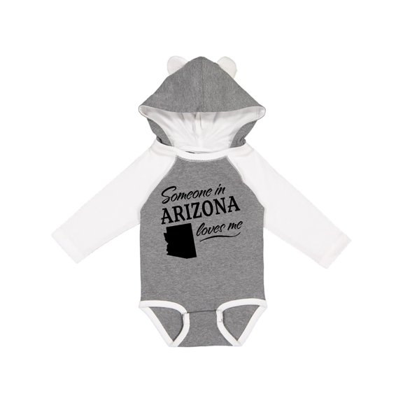 Inktastic Someone in Arizona Loves Me Boys or Girls Long Sleeve Baby Bodysuit
