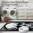thumbnail image 5 of ODIKA 4'x6' Machine Washable Non-Slip Area Rug, Bold Graphic Skull Art High Traffic Rug, White, 14941, 5 of 7