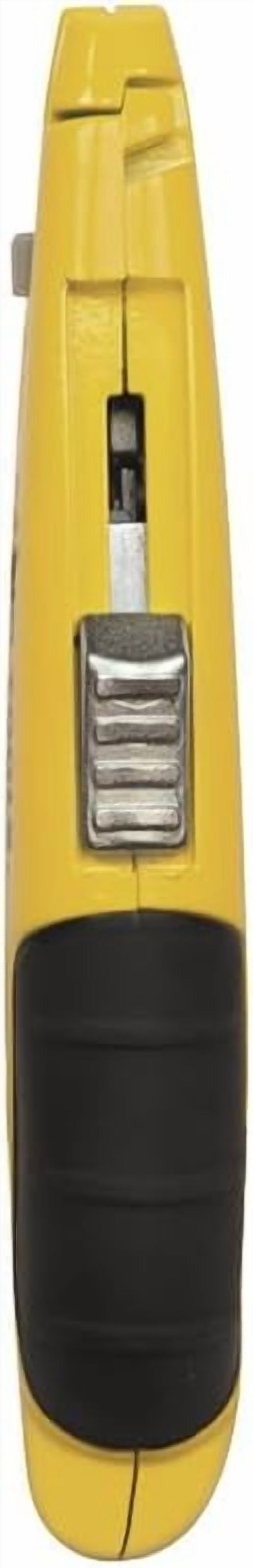 44136 Utility Knife, Heavy Duty Self-Retracting Box Cutter and Crafting Knife with No-Slip Grip, Wire Stripping and Lanyard Hole