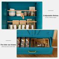 thumbnail image 2 of CXUZCZ 71" Tall Metal Storage Cabinets,Kitchen Pantry Cabinet with 3 Adjustable Shelves and 1 Drawer,Freestanding Cupboard for Kicthen,Dining Room,Living,Hallway,Blue, 2 of 11