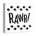 thumbnail image 2 of Creative Products RAWR! Dinosaur Tracks 16x16 Canvas Wall Art, 2 of 5
