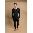 thumbnail image 5 of Men's Cottonique M17705 Latex Free Organic Cotton Thermal Shirt (Black 2XL), 5 of 5