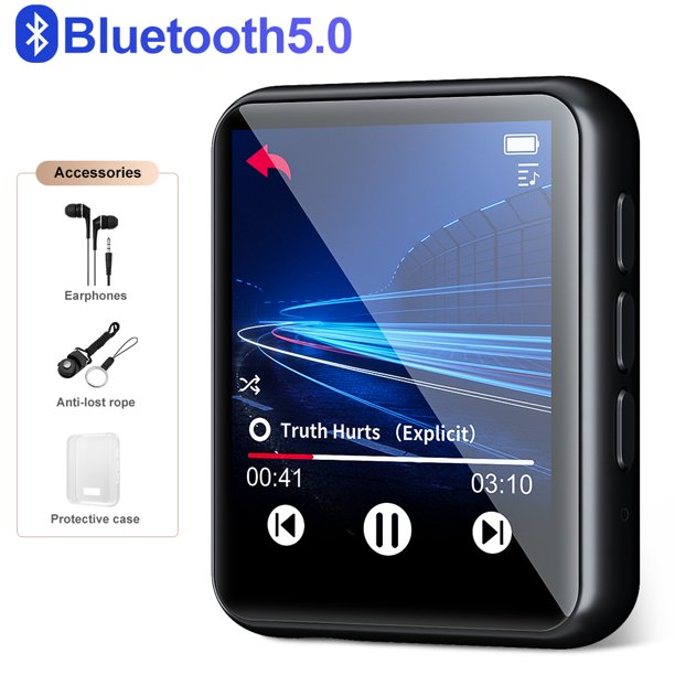 JOLIKE MP3 Player 16GB Bluetooth Portable Touch Screen Digital Music