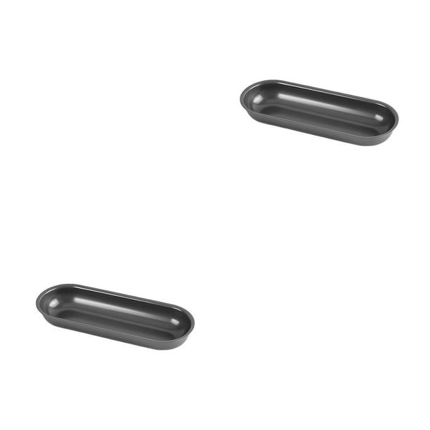 Kearding Hot Dog molde de acero al carbono salchicha para hornear forma ovalada bollo molde DIY galleta Type2 NO2