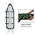 thumbnail image 4 of HELLHERO Cucumber Pattern Ironing Board Protector Cover Elastic Edge Iron Board Cover Replacement Hook & Loop Straps Ironing Board Cover for Table Top, 4 of 5